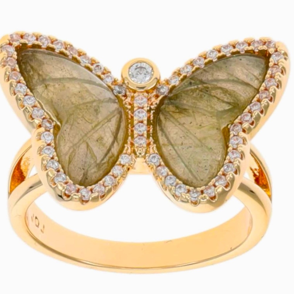 Butterfly ring and necklace